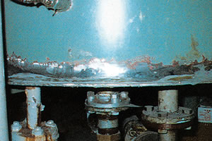 Repair on leaking tank